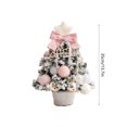 thumbnail image 3 of Árbol de Navidad Artificial, Pino Navideño en Miniatura, Pequeño Árbol de Abeto Decorativo con Luces de Cadena, 35 cm, para Decoraciones Festivas de Mesa, 3 of 6