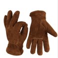 thumbnail image 1 of Guantes cálidos, guantes de invierno, guantes de piel de vacuno resistentes al frío, guantes de trabajo al aire libre, guantes gruesos resistentes a bajas temperaturas, guantes de esquí, marrón M oso de fresa Electrónica, 1 of 5