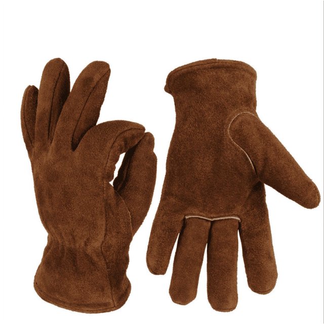 Guantes cálidos, guantes de invierno, guantes de piel de vacuno resistentes al frío, guantes de trabajo al aire libre, guantes gruesos resistentes a bajas temperaturas, guantes de esquí, marrón M oso de fresa Electrónica