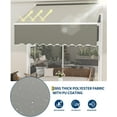 thumbnail image 6 of Manual Retractable Patio Awning,Sun Shade Awning with Manual Crank Handle,Adjustable Window Door Shelter Awning with Heavy Duty Aluminum Frame Polyester Fabric for Patio/Balcony/Yard, 6 of 8