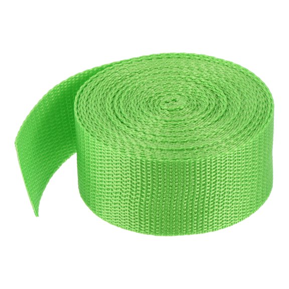 Uxcell Lightweight Polypropylene Webbing Strap 3.8cm 5 Yard Backpack Strapping Band Light Green for Cargo Straps