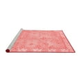 thumbnail image 2 of Ahgly Company Machine Washable Indoor Square Abstract Red Modern Area Rugs, 7' Square, 2 of 4