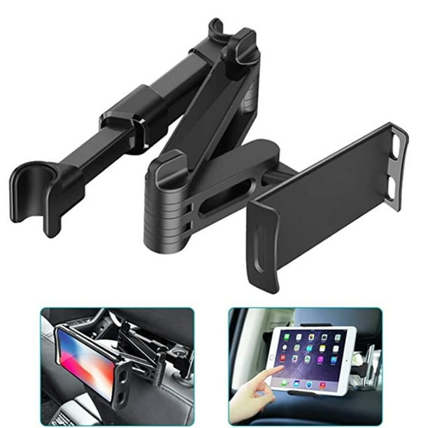 Support de tablette de siège arrière support de montage de tablette  d'appui-tête de voiture bras extensible pliable 