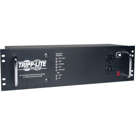 Tripp Lite 2400W 3U Rack Mount Power Conditioner, AVR, AC Surge Protection, 14 Outlets
