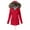Red, variant on Aayomet Warm Winter Coats For Women Women's Heavyweight Long-Sleeve Hooded Puffer Coat,Navy S