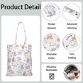 thumbnail image 4 of Cat Lover Gift Tote – Adorable Cat-Themed Print Canvas Bag, 4 of 6