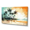 thumbnail image 2 of Designart "Vibrant Palm Trees II" Modern Landscape Beach Wall Art For Kitchen, 2 of 5