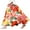 Yellow, variant on LUOGENLI Skirt Women's Summer Printed Linen Wrap Skirt Elastic Waist A Line Boho Beach Skirt Flowy Long Maxi Skirt for Vacation Maxi Skirt with Shorts and Pockets Maxi Skirts for Women 2025 Yellow XL