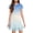 #A05-Light Blue, variant on Abcomgle Summer Dresses for Girls Casual A-Line Short Sleeve Tshirt Dresses Gradient Beach Ruffle Hem Swing Skirt with Pockets for 4-14t Kids