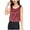 Red, variant on Posijego Women's Silk Satin Tank Tops Casual Summer Crew Neck Sleeveless Tops Basic Tank Shirts Work Blouses