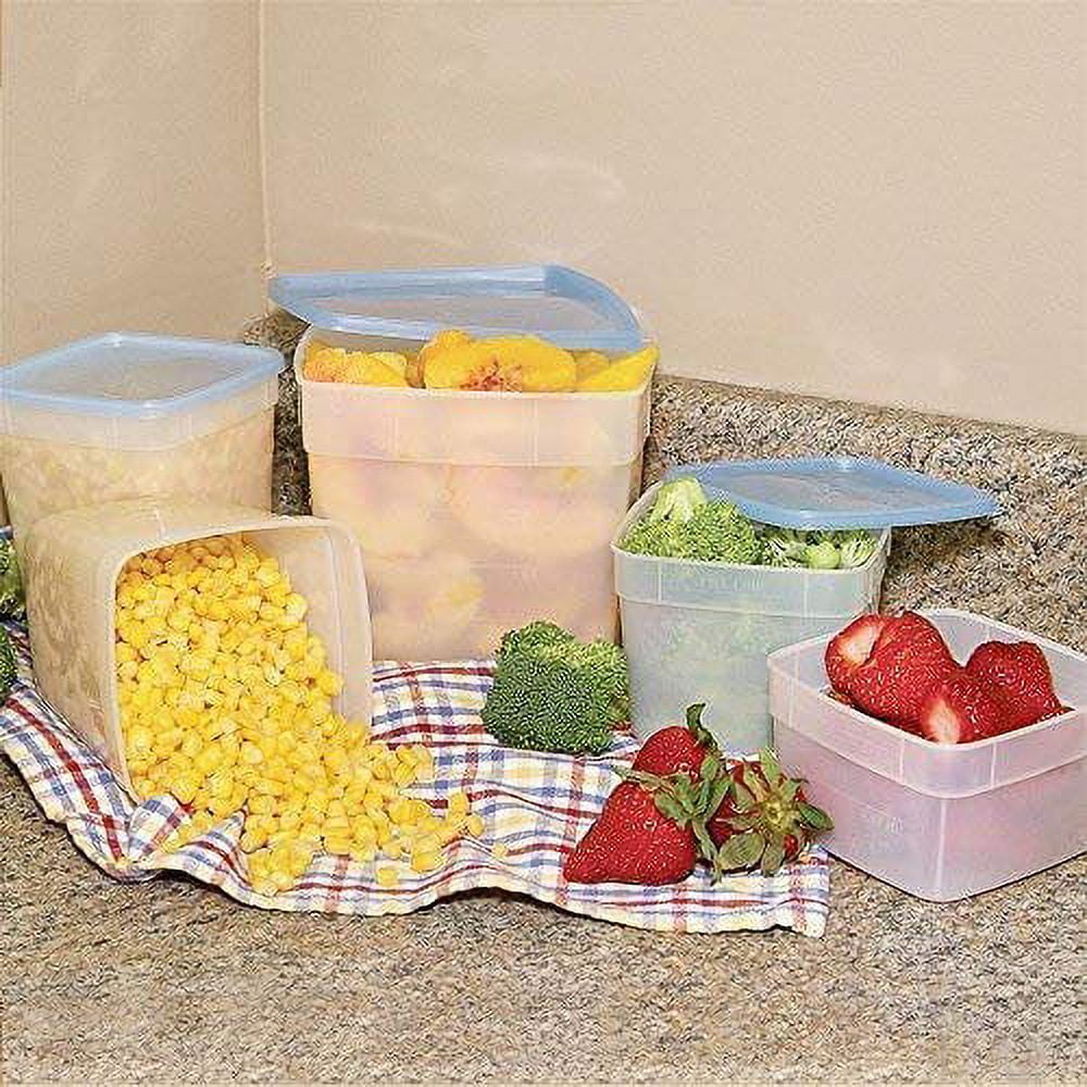 Arrow Home Products 1 Quart Freezer Food Storage Containers with Lids, 6  Pack - USA Made Reusable Freezer Containers for Food Storage - Prep, Store
