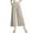 Beige, variant on Women's High Waist Wide Leg Pants, Soft Elastic Waist Pull On Trousers, Flowy Drape Style Pants, Lightweight Breathable Pants, Comfortable Loose Fit Bottoms, Elegant Casual Trousers Beige