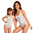 thumbnail image 7 of CCRFTGI Swimsuit for Kids Girls Size 7 Summer Cute One Piece Bathing Suit Beach Print High Cut Girls Fashion Bathing Suit Watermelon Red 5-6 Years, 7 of 7