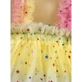thumbnail image 5 of Toddler Baby Girls Cami Mesh Dress Sleeveless Star Sequin Gradient Color Frill Trim Tutu Dress, 5 of 8