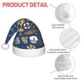 thumbnail image 4 of Bingfone Marine Nautical for Kids Christmas Hat Santa Hat for Boys Girls Teenager for Christmas New Year Xmas Festive Holiday Party Supplies Gifts, 4 of 6