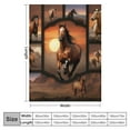 thumbnail image 4 of ARISTURING  Horse Blanket Horse Gift for Horse Lover Horse Print Throw Blanket Horse Blanket for Girls Cozy Warm Comfy Fluffy Blanket for Bed Couch Living Room Decor  Western Horse Blanket, 4 of 6
