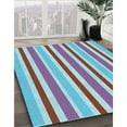 thumbnail image 3 of Ahgly Company Machine Washable Indoor Square Transitional French Lilac Purple Area Rugs, 7' Square, 3 of 7