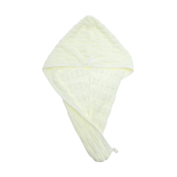 Unique Bargains 1 Pc Water-absorbent Hair Towel for Bathroom White Coral Fleece