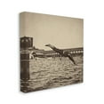 thumbnail image 4 of Stupell Industries Vintage Diving Man Landscape Photography Gallery Wrapped Canvas Art Print Wall Art, 17 x 17, 4 of 8