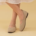 thumbnail image 5 of Vibrex Womens Mary Jane Flats Adjustable Strap Lightweight Breathable Shoes for Work & Daily Walking Round Toe Casual Mesh Ballet Flat Shoes, 5 of 6