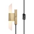 thumbnail image 2 of Elowen 1-Light 19W LED Integrated Plug-In or Hardwire Wall Sconce with Frosted Acrylic Shade, 2 of 9