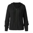thumbnail image 5 of Coats Lightweight for Women Thick Sweater Cardigan Hooded Knit Fall Fashion Outfits, 5 of 8