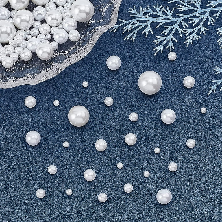 7 Sizes No Holes Pearls 390pcs White Pearl Beads Undrilled Imitated Pearl Beads Faux Pearls for Vase Fillers Wedding Party Home Decoration Table Scatter 4 16mm Walmart