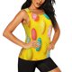 thumbnail image 2 of Balery Easter eggs (2) Camiseta sin mangas estampada ligera para mujer, tops de entrenamiento sin mangas, camisetas de yoga transpirables de secado rápido.-X-Large, 2 of 7