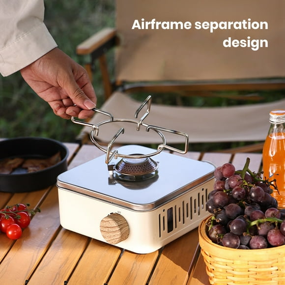 LJNYFDC Portable Camping Stove Outdoor Stainless Steel Propane Burner Stove Portable Stove for Camping BBQ Picnics Hiking
