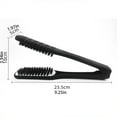 thumbnail image 5 of SIEYIO Pro Hairdressing Straightener Nylon Hair Straightening Double Brushes V Shape Comb Clamp Not Hurt Styling Tools, 5 of 12