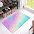 thumbnail image 3 of MKHERT Psychedelic Color Neon Gradient Stripes Rainbow Shiny Lines Doormat Rug Home Decor Floor Mat Bath Mat 30x18 inch, 3 of 3