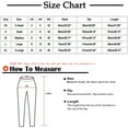 thumbnail image 3 of CFLVAEK Dressy Casual Pants for Women Loose Fit Straight Wide Leg Trousers with Pockets Comfy Button Elastic Waist Slacks for Office Work Brown XL, 3 of 7