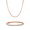 Rose Gold, variant on Cate & Chloe Pack of 2 - Kaylee 18k Yellow Gold Plated Tennis Bracelet and Necklace Set with Crystals