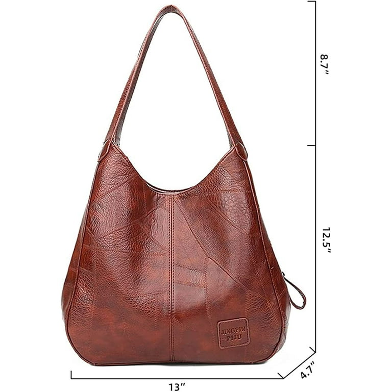Minimalist Multi-compartment Hobo Bag Soft PU Shoulder Bag, Fashion Large  Capacity Crossbody Purse With Multi Pockets For Women