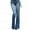 Blue, variant on Labakihah jeans for women Women Autumn Elastic Plus Loose Denim Pocket Casual Boot Cut Pant Jeans bell bottom jeans for women Blue