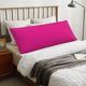 thumbnail image 4 of Balery Darkmagenta Funda Protectora para Almohada Corporal de Algodón Hipoalergénico con Cierre(55 x 21 pulgadas), Almohadas No Incluidas, 4 of 7