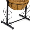 thumbnail image 3 of Sorbus Welcome Stand with Flower Planter Basket Coco Liner, Outdoor Décor - 17.75" L x 13" W x 34.87" H, 3 of 7