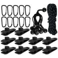 thumbnail image 1 of 10pcs Heavy-duty Tarp Clips Set Multifunctional Awning Clamps Set Lightweight and Durable Tent Tarp Clips Tent Tighten Tool  Accessories, 1 of 8