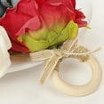 thumbnail image 4 of Clearance!Flower Napkin Rings Handmade Rose Napkin Ring Holders, Plant Napkin Holders, Floral Serviette Buckles Holder for Valentine, Weddings, Thanksgiving, Parties Table Settings Decor, 4 of 6
