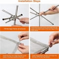 thumbnail image 2 of Portable Bonfire Campfire Fire Pit Collapsing Stainless Steel Mesh Fireplace Foldable Camping Fire Pit Camping Gear, 2 of 6