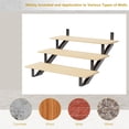 thumbnail image 4 of QinaQin 2-Pack Steel Stair Risers, Step Beams, Metal Stair trea-d Risers, Suitable for Outdoor Steps and Outdoor Stairs, 4 of 7
