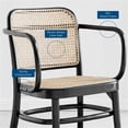 thumbnail image 6 of Modway Winona 18.5" Wood & Rattan Dining Chair in Black & Natural, 6 of 6