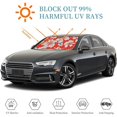 thumbnail image 3 of Awypu Flowers Funny Windshield Sun Shade Best UV Ray Visor Protector for Vehicle SUV Truck 51.18*27.59 in, 3 of 7