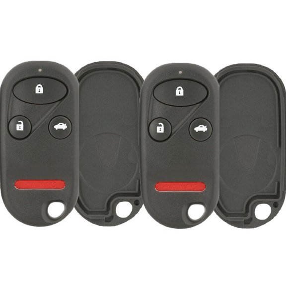 2 PACK KeylessOption Just the Case Keyless Entry Remote Key Fob Shell for 1999-2003 Acura TL & 1998-2002 Honda Accord