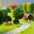 thumbnail image 4 of Milisten 20pcs Model Scenery Landscape Trees 3CM-8CM (Dark Green), 4 of 6