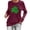 Brick Red, variant on Womens Long Sleeve St Patricks Day T-Shirt Causal Sparkle Lucky Irish Shamrock Printed Tops Crew Neck Loose Fit Saint Graphic Tees Tunic Shirts Grey L