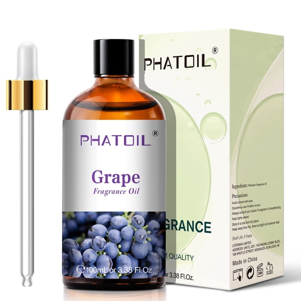 2025 PHATOIL 100 ml Aceite aromático afrutado dulce para hacer velas difusoras - Aceite aromático de coco, vainilla, fresa, limón, melocotón y pera