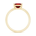 thumbnail image 3 of Rosec Jewels 4.5 MM Princess Cut Created Ruby Solitaire Engagement Ring, 18K Yellow Gold, US 12.50, 3 of 9