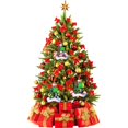 thumbnail image 3 of Decoración De Árbol De Navidad Personalizado Adornos De Navidad De Reunión Familiar Con Patrón De Papá Noel De Trébol De Cuatro Hojas sonducket HA041686-07, 3 of 6