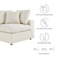 thumbnail image 4 of Modular Sofa Corner Chair, Beige, Fabric, Modern Contemporary, Living Lounge Cafe Room Hotel Lobby Hospitality, 4 of 7